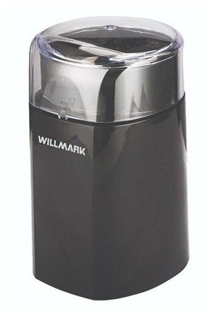Кофемолка WILLMARK WCG-215 (180Вт, 60г., прозрачная крышка, ротационный нож) - фото 16557