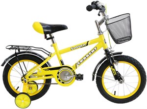 Детский велосипед TORRENT Saturn (1 скорость, добавочные колеса, рама сталь, колеса 14", корзина) - фото 17303