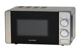 Микроволновая печь WILLMARK WMO-204MD (20л, 700Вт, механ. ПУ, кнопка д/открыв. дверцы, нерж. сталь)