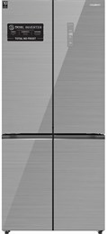 Холодильник WILLMARK MDC-697IDG (517л,4дв.,Cross door,2 инверт,Total NoFrost,A+,SkyGrey,стекл.пан)