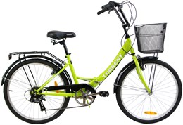 Велосипед TORRENT Discovery 7 (рама сталь 16" складная, 7 скоростей., SHIMANO, колеса 24д. корзина)